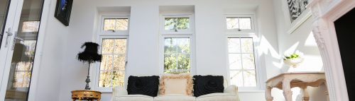 white casement windows with georgian appearance